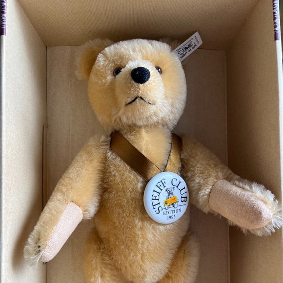 Steiff Club Ed 1995/96 Replica Baby-Bear 1946 Blond 35 w/Button Tag - Picture 1 of 9